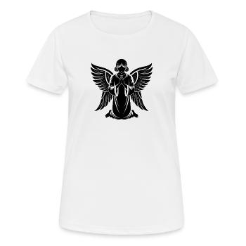 Engel - Frauen T-Shirt atmungsaktiv - Weiß - Vorne - AI Model Female 172 dark (172cm)