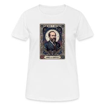 James A Tarotkarte - Frauen T-Shirt atmungsaktiv - Weiß - Vorne - AI Model Female 172 dark (172cm)