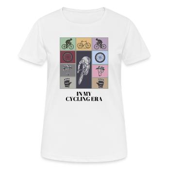 In meiner Radfahrer-Ära lustiges Radfahrer-Shirt - Frauen T-Shirt atmungsaktiv - Weiß - Vorne - AI Model Female 172 dark (172cm)