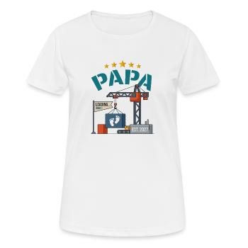 Future Daddy 2027 Beladen Baby-Bau - Frauen T-Shirt atmungsaktiv - Weiß - Vorne - AI Model Female 172 dark (172cm)