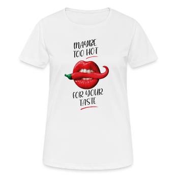 Ein sehr würziger Gaumen - Frauen T-Shirt atmungsaktiv - Weiß - Vorne - AI Model Female 172 dark (172cm)