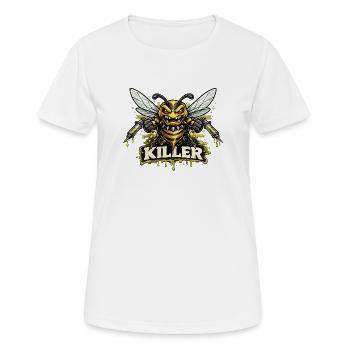Killer Hornet Battle Battle - Women's Breathable T-Shirt - white - Front - AI Model Female 172 dark (172cm)