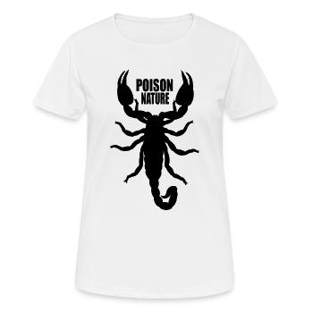 Skorpion - Frauen T-Shirt atmungsaktiv - Weiß - Vorne - AI Model Female 172 dark (172cm)