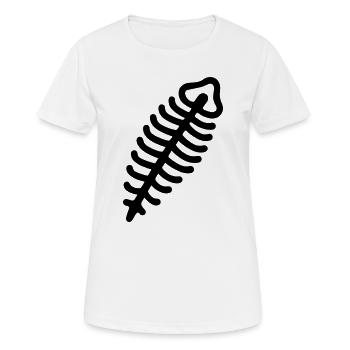 Fossil - Frauen T-Shirt atmungsaktiv - Weiß - Vorne - AI Model Female 172 dark (172cm)