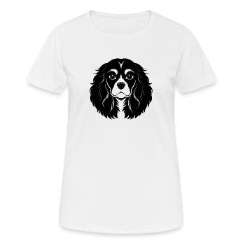 Cavalier King Charles Spaniel - Women's Breathable T-Shirt - white - Front - AI Model Female 172 dark (172cm)