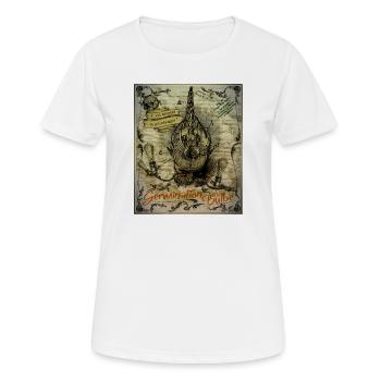Germination du Bulbe Vintage - T-shirt respirant Femme - blanc - Devant - AI Model Female 172 dark (172cm)