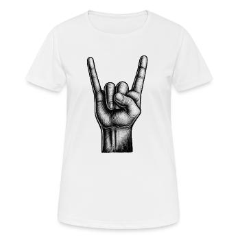 Pommelsgabel - Frauen T-Shirt atmungsaktiv - Weiß - Vorne - AI Model Female 172 dark (172cm)