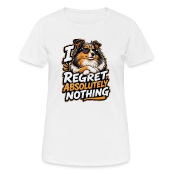 Shetland Shepherd - Frauen T-Shirt atmungsaktiv - Weiß - Vorne - AI Model Female 172 dark (172cm)