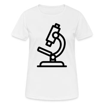 Mikroskop - Frauen T-Shirt atmungsaktiv - Weiß - Vorne - AI Model Female 172 dark (172cm)