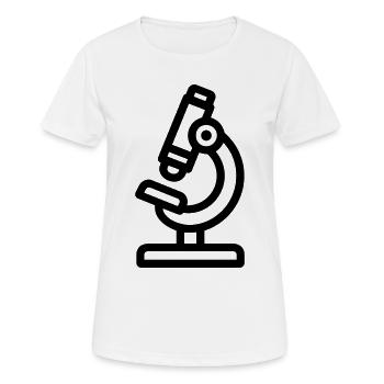 Mikroskop - Frauen T-Shirt atmungsaktiv - Weiß - Vorne - AI Model Female 172 dark (172cm)
