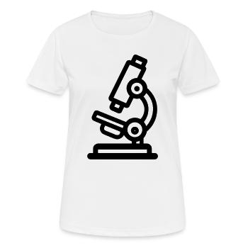 Mikroskop - Frauen T-Shirt atmungsaktiv - Weiß - Vorne - AI Model Female 172 dark (172cm)