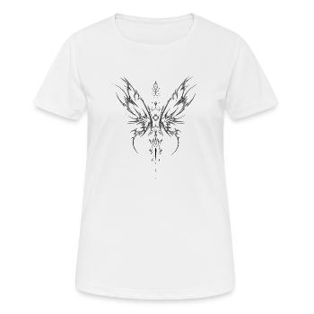 Ornamental Black Wings - Women's Breathable T-Shirt - white - Front - AI Model Female 172 dark (172cm)