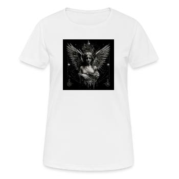 The Fallen Angel - Women's Breathable T-Shirt - white - Front - AI Model Female 172 dark (172cm)