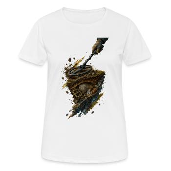 Detector Treasure: Earthly Relics - Women's Breathable T-Shirt - white - Front - AI Model Female 172 dark (172cm)
