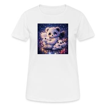 Celestial Nephalim Panda with Cloud Babies - Women's Breathable T-Shirt - white - Front - AI Model Female 172 dark (172cm)