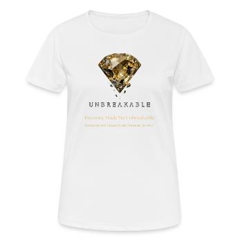 Unzerbrechlicher Diamant-Motivationsdesign - Frauen T-Shirt atmungsaktiv - Weiß - Vorne - AI Model Female 172 dark (172cm)