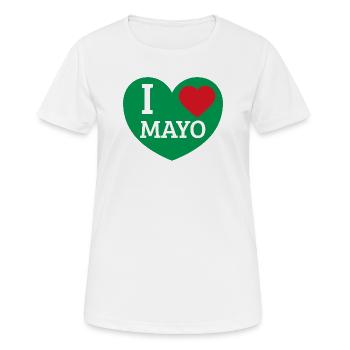 I Love Mayo - Women's Breathable T-Shirt - white - Front - AI Model Female 172 dark (172cm)