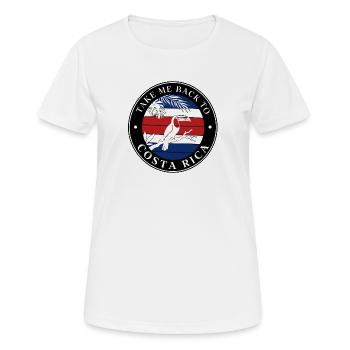 Take Me Back to Costa Rica Tukan - Frauen T-Shirt atmungsaktiv - Weiß - Vorne - AI Model Female 172 dark (172cm)
