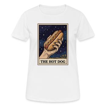 Die Hot-Dog-Tarotkarte zum 4. Juli: Lustiger Hot D - Frauen T-Shirt atmungsaktiv - Weiß - Vorne - AI Model Female 172 dark (172cm)