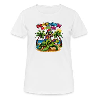 Sunny Moments - Women's Breathable T-Shirt - white - Front - AI Model Female 172 dark (172cm)
