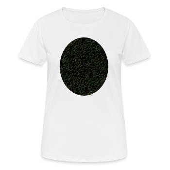 Mossy circle design - Women's Breathable T-Shirt - white - Front - AI Model Female 172 dark (172cm)