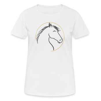 Wild mane, gentle grace - Women's Breathable T-Shirt - white - Front - AI Model Female 172 dark (172cm)