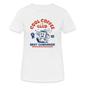 Coffee Club Coffee Lover Coworker Gift - Women's Breathable T-Shirt - white - Front - AI Model Female 172 dark (172cm)