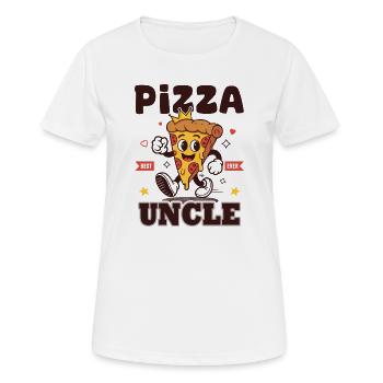 Pizza_uncle_Cadeau_Amateur_de_Pizza - Frauen T-Shirt atmungsaktiv - Weiß - Vorne - AI Model Female 172 dark (172cm)