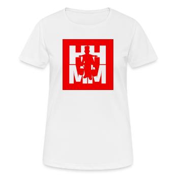 Hamburger Original mit Wasserträger Hummel Hummel - Frauen T-Shirt atmungsaktiv - Weiß - Vorne - AI Model Female 172 dark (172cm)