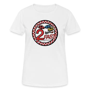 2 Almost Birthday Race Car - Women's Breathable T-Shirt - white - Front - AI Model Female 172 dark (172cm)