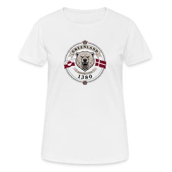 Grönland, Dänisch seit 1380 - Frauen T-Shirt atmungsaktiv - Weiß - Vorne - AI Model Female 172 dark (172cm)