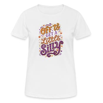 Off To Get A Little Silly - Women's Breathable T-Shirt - white - Front - AI Model Female 172 dark (172cm)
