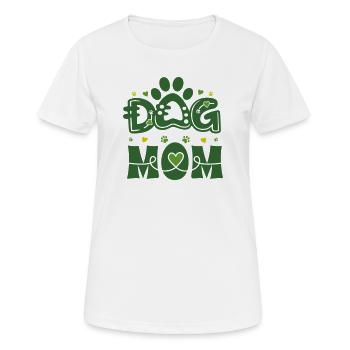 Hundemama – Moderner Haustierstolz 🐾 - Frauen T-Shirt atmungsaktiv - Weiß - Vorne - AI Model Female 172 dark (172cm)