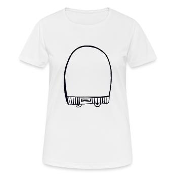 Black cap - Women's Breathable T-Shirt - white - Front - AI Model Female 172 dark (172cm)