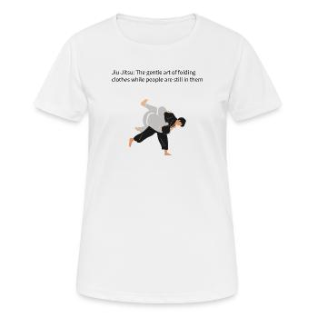 Judo Throw and Grip - Women's Breathable T-Shirt - white - Front - AI Model Female 172 dark (172cm)