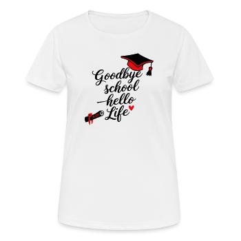 Abitur - T-shirt respirant Femme - blanc - Devant - AI Model Female 172 dark (172cm)