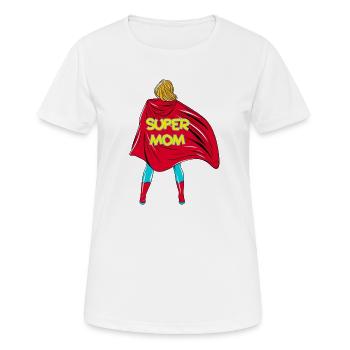 Super Mom! Customizable - Women's Breathable T-Shirt - white - Front - AI Model Female 172 dark (172cm)