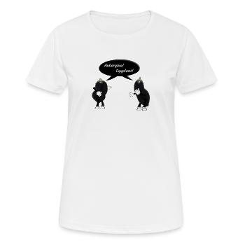 Aubergines / aubergines solanum melongena - T-shirt respirant Femme - blanc - Devant - AI Model Female 172 dark (172cm)