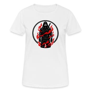Des guerriers de la flamme dans l’ombre - T-shirt respirant Femme - blanc - Devant - AI Model Female 172 dark (172cm)