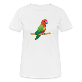 Tropischer Papagei - Frauen T-Shirt atmungsaktiv - Weiß - Vorne - AI Model Female 172 dark (172cm)