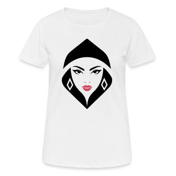 Cobra Queen – puissante, féminine et imposante - T-shirt respirant Femme - blanc - Devant - AI Model Female 172 dark (172cm)