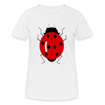 Ladybug - Women's Breathable T-Shirt - white - Front - AI Model Female 172 dark (172cm)