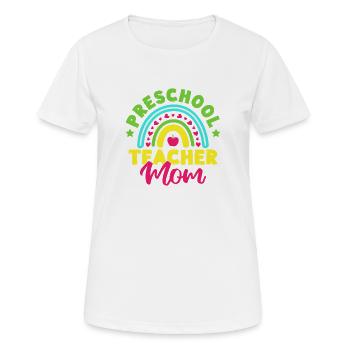 Pre K Teacher Preschool Mom Kindergarten Teacher - Women's Breathable T-Shirt - white - Front - AI Model Female 172 dark (172cm)