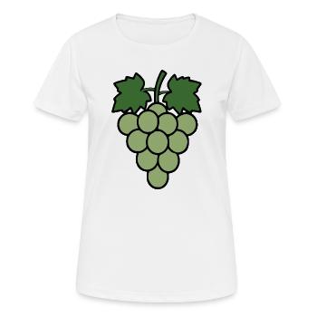 Grapes Grapevine Wine Gift Wine Drinker - Women's Breathable T-Shirt - white - Front - AI Model Female 172 dark (172cm)