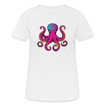 Huit bras remplis de couleurs - T-shirt respirant Femme - blanc - Devant - AI Model Female 172 dark (172cm)