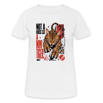 Not a House Cat, A small Tiger – Predator Bengal - Women's Breathable T-Shirt - white - Front - AI Model Female 172 dark (172cm)