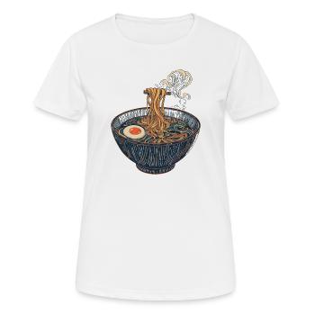 Slurping expressly allowed - Women's Breathable T-Shirt - white - Front - AI Model Female 172 dark (172cm)