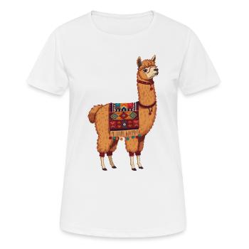 No drama, just llama - Women's Breathable T-Shirt - white - Front - AI Model Female 172 dark (172cm)