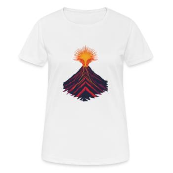 Fire and flame - Women's Breathable T-Shirt - white - Front - AI Model Female 172 dark (172cm)