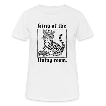 Chat royal du Bengale - T-shirt respirant Femme - blanc - Devant - AI Model Female 172 dark (172cm)